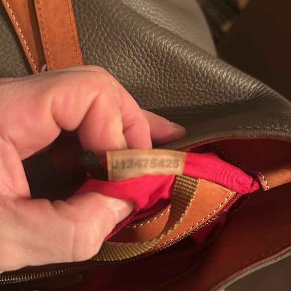 Dooney & Bourke pebble grain leather tote gray - Picture 6 of 6